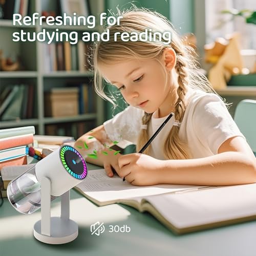 Nixtrve 550ml Ultrasonic Cool Mist USB Humidifier with Night Light - Quiet & Auto Shut-Off - Bedroom, Home, Office