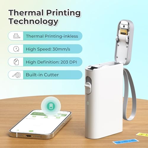 Nelko Label Maker: Portable Bluetooth Printer for Home & Office