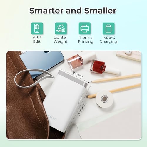 Nelko Label Maker: Portable Bluetooth Printer for Home & Office