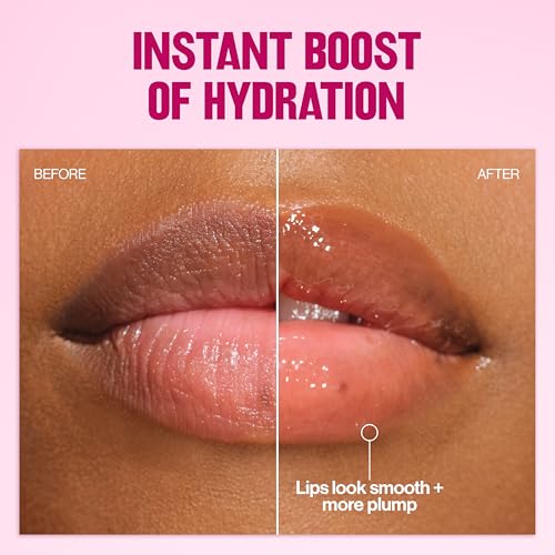 Revlon Glimmer Lip Oil - Hydrating Gloss with Squalane, Shine, Plumping Finish