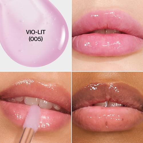 Revlon Glimmer Lip Oil - Hydrating Gloss with Squalane, Shine, Plumping Finish