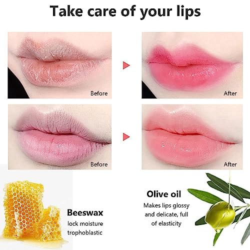 Glossier Tinted Lip Balm Set for Women, Pink Strawberry Lip Oil