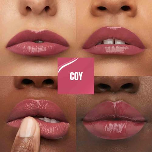 Maybelline Vinyl Ink Liquid Lipstick, Long-Lasting Shine, Vegan, 16h Wear, Smudge-Free - Shade 20 Coy
