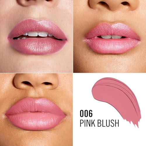Rimmel Lipstick Pink Blush Creamy Satin Finish 8HR Wear