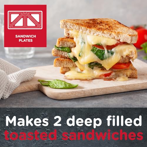 Sensio Home 3-in-1 Waffle & Sandwich Maker with Non-Stick Plates