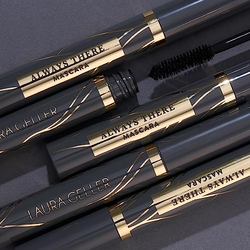 LAURA GELLER Waterproof Lengthening Mascara in Black - Defining, Curling, Buildable Formula - Innovative Brush - Eye Makeup