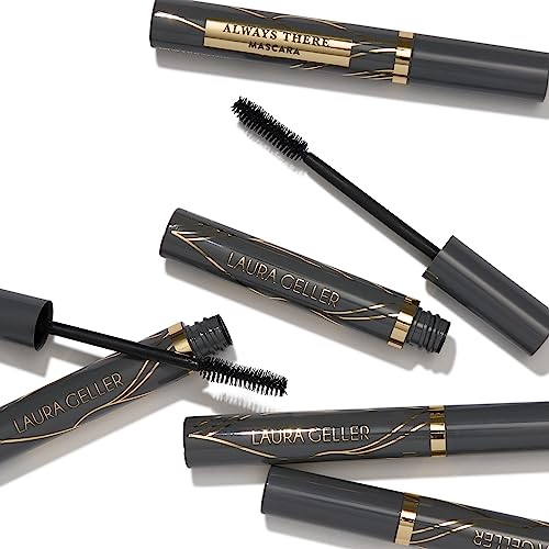LAURA GELLER Waterproof Lengthening Mascara in Black - Defining, Curling, Buildable Formula - Innovative Brush - Eye Makeup