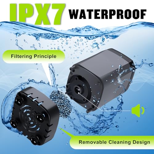 Spopal Portable Camping Shower Pump, 6000mAh Rechargeable "inch