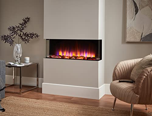 Endeavour Fires Rosedale Electric Fireplace, 3D Media Wall, Multi Flame Colors, Remote Control - 40 inch