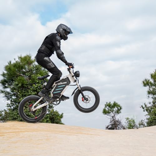 RZOGUWEX Off-Road EBIKE: 20" Electric Snow Bike, 48V 25AH Battery