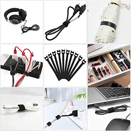 Moseem Cable Management Kit: Wire Organiser, Cable Sleeve, Adhesive Base, Clips, Ties, Cord Holder, Fastening Ties