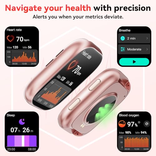 Fitness Smartwatch 1.83 inch Heart Rate Monitor Sleep Tracker, Bluetooth Call, 120+ Sport Modes, Waterproof for Android iOS