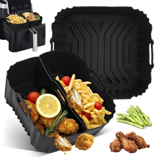 Pietuley Silicone Air Fryer Molds Set for Philips & Moulinex, Ninja, Cosori - Accessory Kit for Various Air Fryer Models