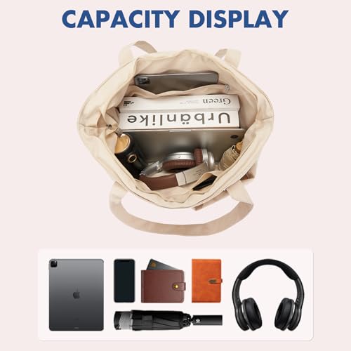 Lightweight Puffy Tote Bag: Quilted Handbag for Women - Travel, Work, Gym