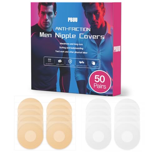 PBUU Nipple Covers 20-160Pcs for Men: Running Guards for Athletes & Daily Wear