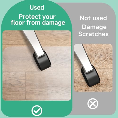 NATRKE Clear Office Chair Mat 47x35 inch, Hard Floor Protector