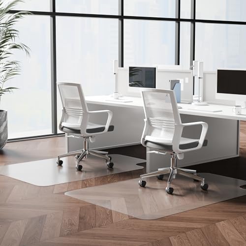 NATRKE Clear Office Chair Mat 47x35 inch, Hard Floor Protector