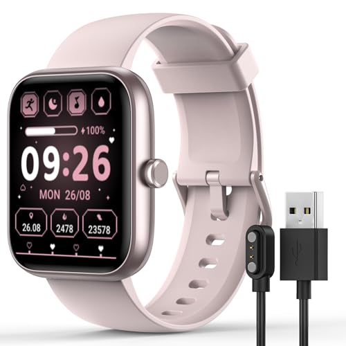 Brand Smart Watch: Bluetooth Call, Alexa, Heart Rate Monitor, Sleep Tracker, 1.83" DIY Dial Fitness, 100+ Sport Modes, IP68 Waterproof.