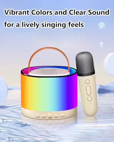 Omeyo Karaoke Machine 1 Mic - Portable Speaker for Adults & Kids