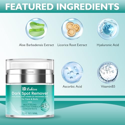 Skin Repair Cream for Dark Spots on Face & Body - Age, Sun, Freckles - All Skin Types - 1.7oz