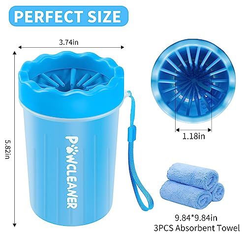 PawPlunge Dog Paw Cleaner: Mud-Free Paws for Dogs/Cats, Small-Large