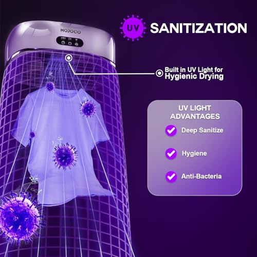 MOJOCO Portable Clothes Dryer - Mini for Apartment & Travel