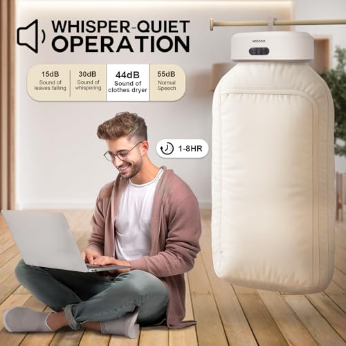 MOJOCO Portable Clothes Dryer - Mini for Apartment & Travel