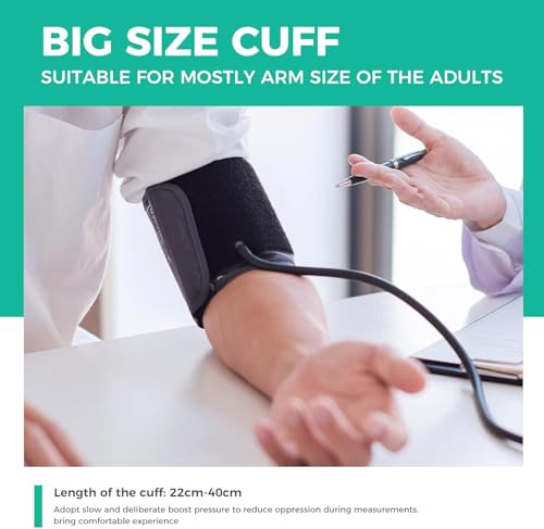 Automatic Blood Pressure Monitor, Memory, Adjustable Arm Cuff, LED Display