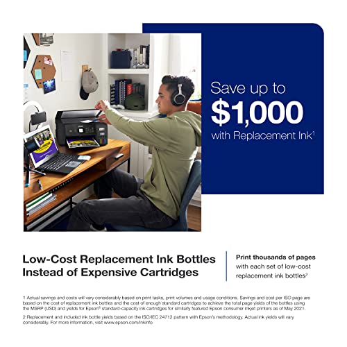 Epson EcoTank ET-2800 Wireless Color All-in-One Printer with Scan and Copy - Cartridge-Free Supertank - Ideal Basic Home Printer