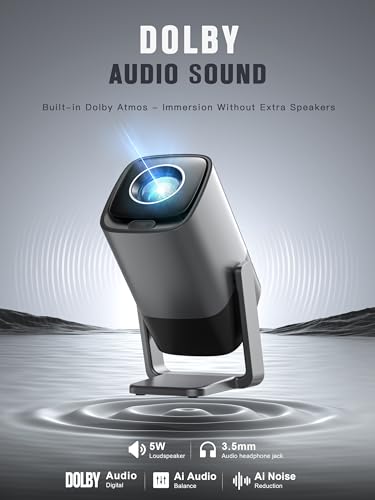 XuanPad Mini Smart Projector 1080P WiFi Bluetooth 3D Audio