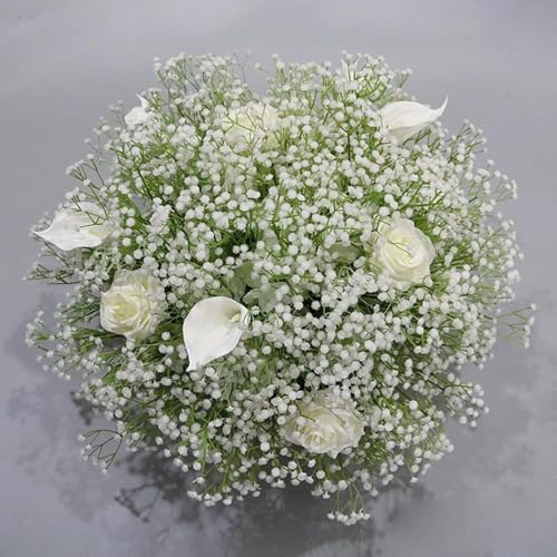 Briocht Real Touch Gypsophila Artificial Flowers, 6 Pcs - Wedding, Party, DIY Floral Arrangements