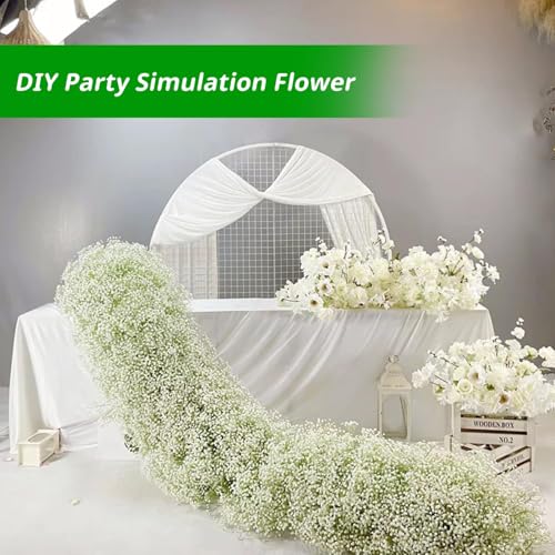 Briocht Real Touch Gypsophila Artificial Flowers, 6 Pcs - Wedding, Party, DIY Floral Arrangements