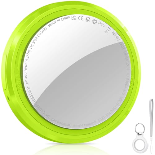 QCOQ® Air Locator Tag in Grass Green - Bluetooth Item Tracker for Keys, Wallets, Luggage - Apple Find My Compatible (iOS)