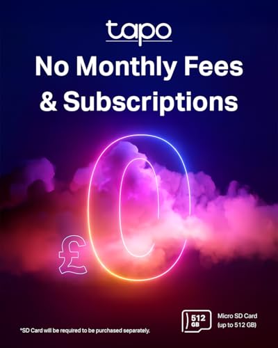 Tapo TC70 Pan/Tilt Indoor Camera, House Security & Dog Camera, AI Detection, 1080p Full HD, Night Vision, Alexa & Google