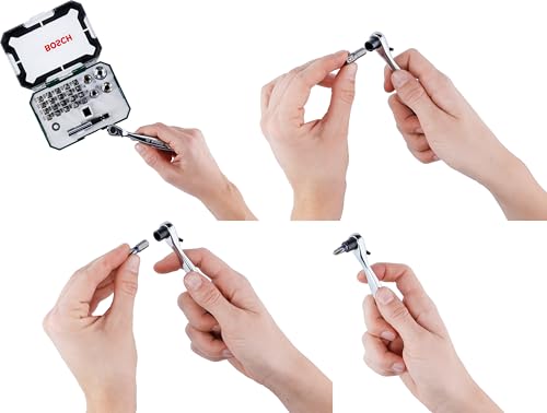 Bosch 26pc Ratchet Set for Screwdriver Bits & Accessories