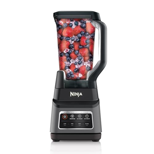 Ninja BN701 Blender: 1400W, 3 Functions for Smoothies, Frozen Drinks & Ice Cream, Auto IQ, 72oz Total Crushing - Dark Grey