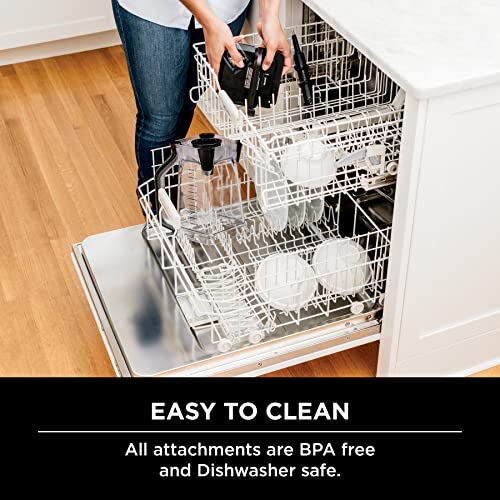 Ninja BN701 Blender: 1400W, 3 Functions for Smoothies, Frozen Drinks & Ice Cream, Auto IQ, 72oz Total Crushing - Dark Grey