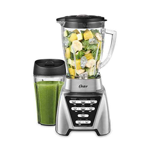 Oster Pro 1200 Blender: Glass Jar, 24oz Cup, 7 Speeds, 1200W Power