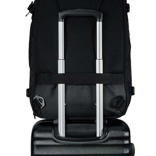 Amazon Basics Travel Backpack 40L, Laptop Compartment, Expandable, Dual Use, Black