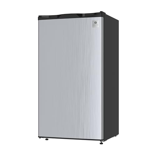 ARCTIC CHEF Mini Fridge with Freezer Compartment, Adjustable Thermostat, Reversible Door - Ideal for Dorm, Office, Apartment - 3.2 Cubic Feet