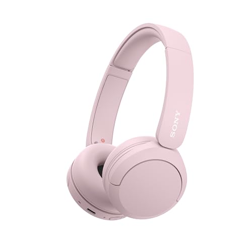 Sony Wireless On-Ear Headphones with Mic, 50hr Battery Life - Pink
