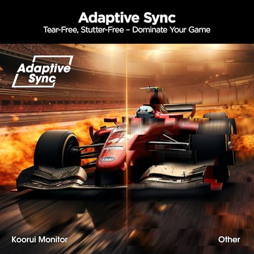 KOORUI 24-inch Gaming Monitor: 200Hz Fast IPS, FHD HDR400, Adaptive Sync