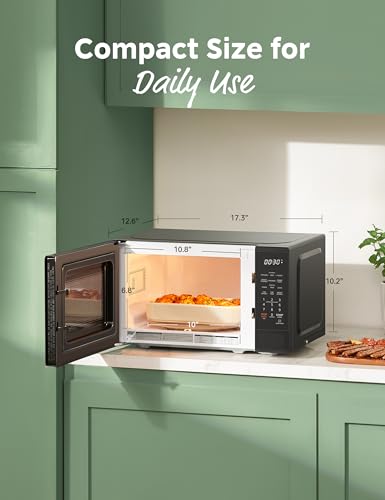 COMFEE 0.7 cu.ft Small Microwave, 11 Power Levels, Speedy Cooking
