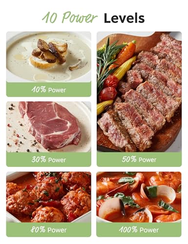 COMFEE 0.7 cu.ft Small Microwave, 11 Power Levels, Speedy Cooking