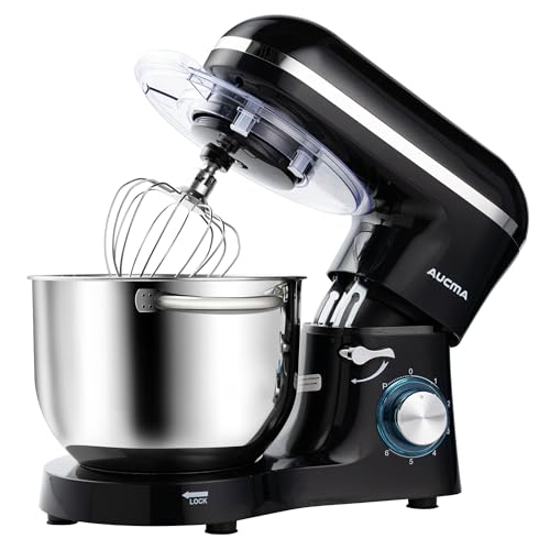 Aucma 6.5QT Stand Mixer: 660W, 6-Speed Tilt-Head Food Mixer