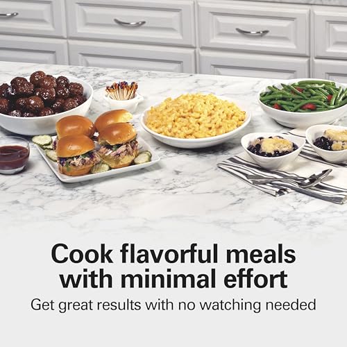 Hamilton Beach 10 Quart Slow Cooker, Portable with Lid Lock, Dishwasher Safe Crock - Black