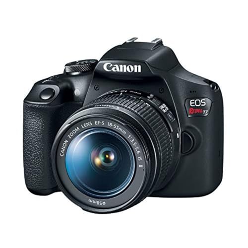 Canon EOS Rebel T7 DSLR Camera 18-55mm Lens, Wi-Fi, 24.1MP CMOS, Full HD Videos
