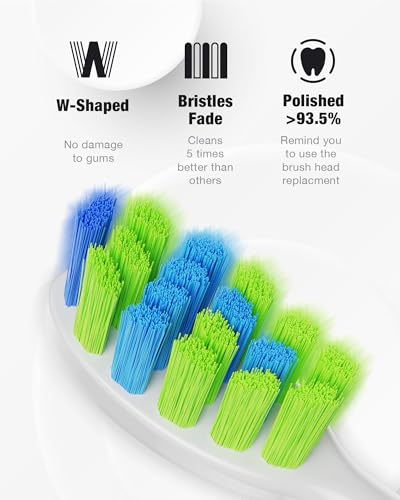 7AM2M Sonic Electric Toothbrush - 6 Brush Heads, 120-Day Charge, 5 Modes, Wireless Fast Charge - Pink