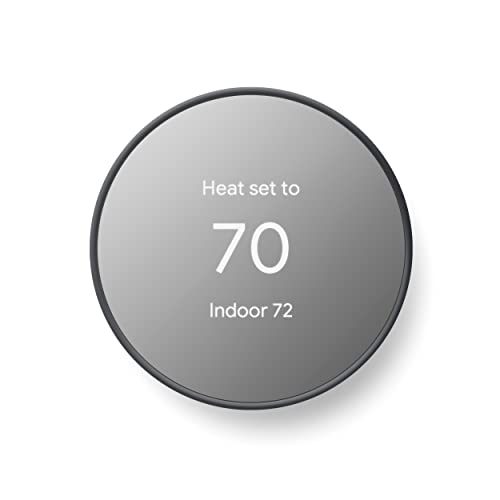 Google Nest Smart Thermostat: Programmable WiFi, Charcoal