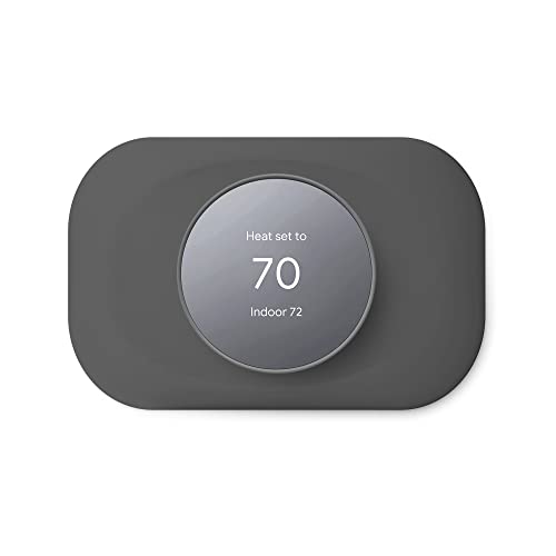 Petrichor Nest Thermostat Trim Kit, Wall Plate Cover for Google Nest 2020 - Easy Install, Charcoal Gray
